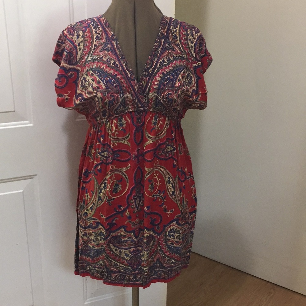Paisley print dress